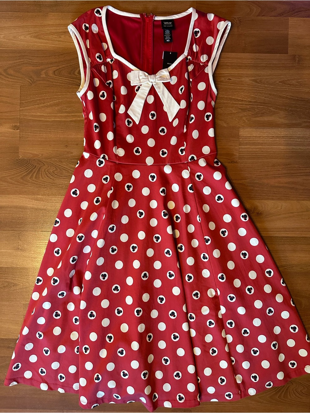 Disney Her Universe Minnie Mouse Polka Dot Retro Dress New M